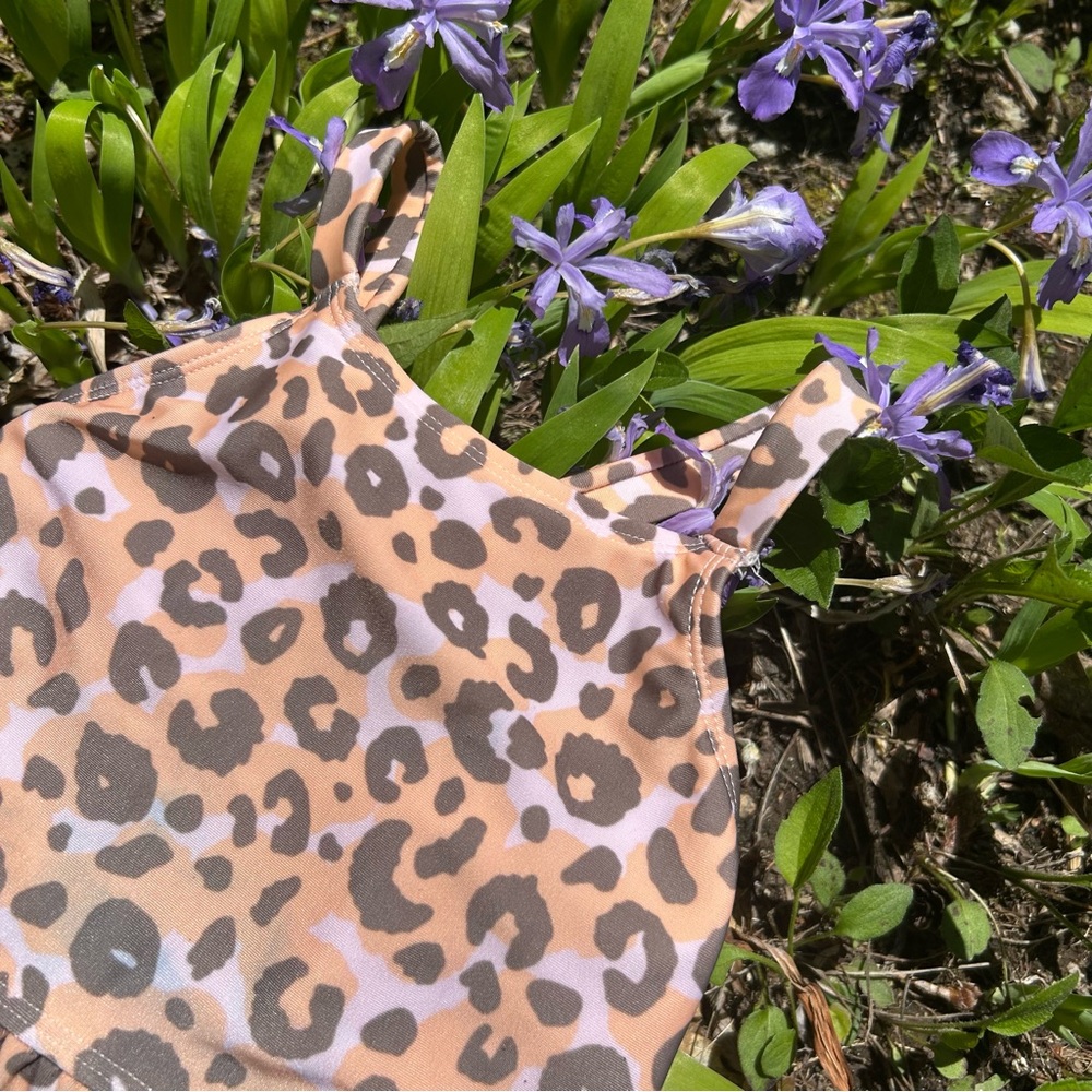 Leopard Print 2-Piece Tankini Swimsuit | Toddler Girl Size 3T | Cat & Jack - Picture 7 of 9
